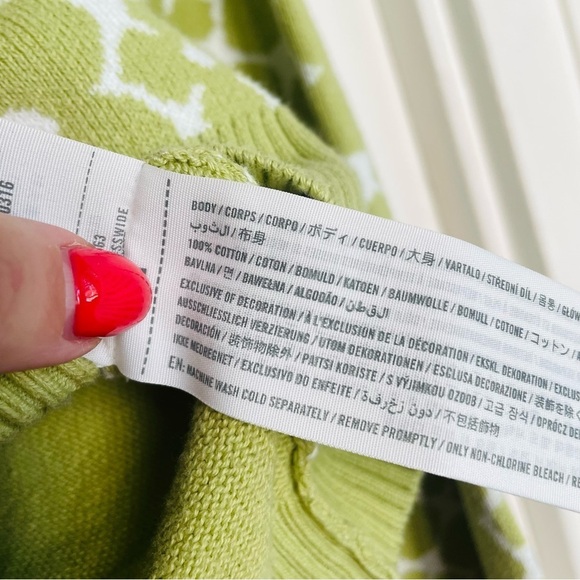 Hollister Green Retro Floral Sweater - Picture 9 of 9